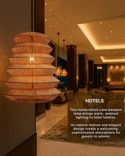 Modern Rattan Pendant Light for Study Room and Living Room
