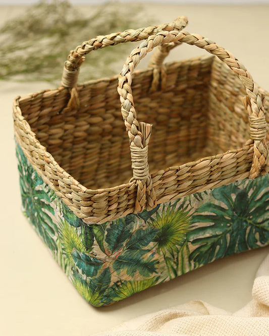 Multipurpose Seagrass Basket for Fruits, Gifts, and Stylish Home Storage