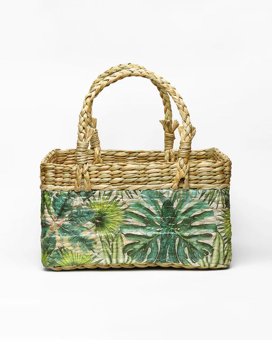 Multipurpose Seagrass Basket for Fruits, Gifts, and Stylish Home Storage