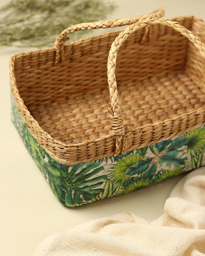 Multipurpose Seagrass Basket for Fruits, Gifts, and Stylish Home Storage