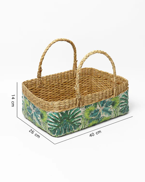 Multipurpose Seagrass Basket for Fruits, Gifts, and Stylish Home Storage