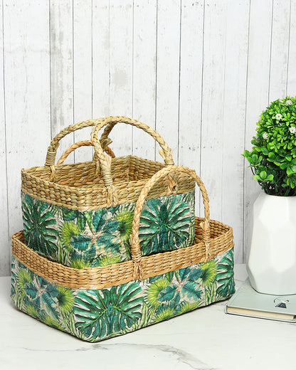 Multipurpose Seagrass Basket for Fruits, Gifts, and Stylish Home Storage