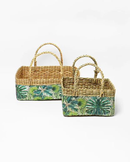 Multipurpose Seagrass Basket for Fruits, Gifts, and Stylish Home Storage