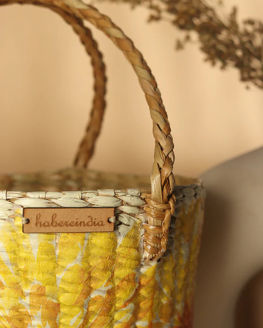 Multipurpose Seagrass Fruit Basket for Home Organization, Tabletop, and Eco-Friendly Decor