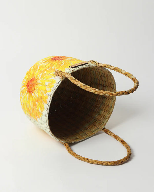 Multipurpose Seagrass Fruit Basket for Home Organization, Tabletop, and Eco-Friendly Decor