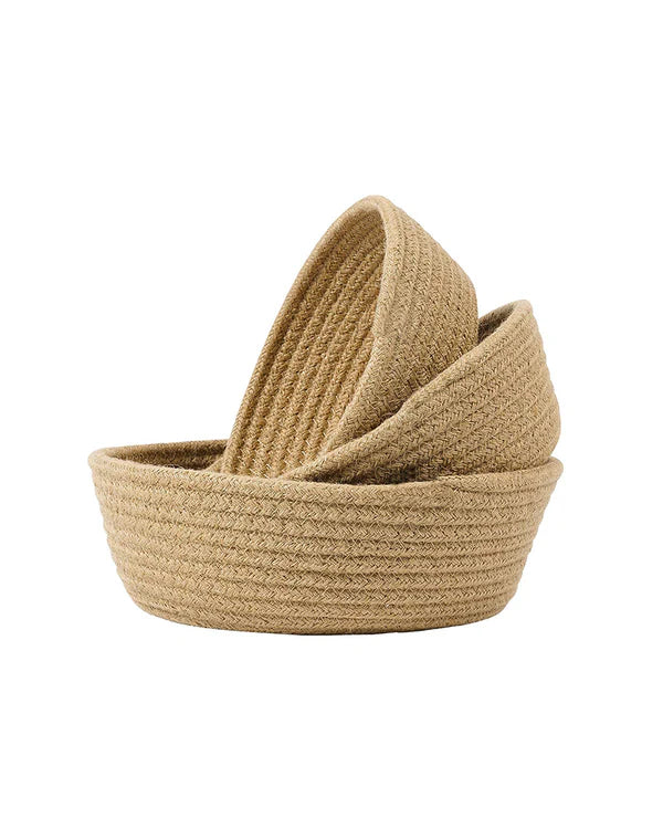 Organisateurs en jute - Lot de 3