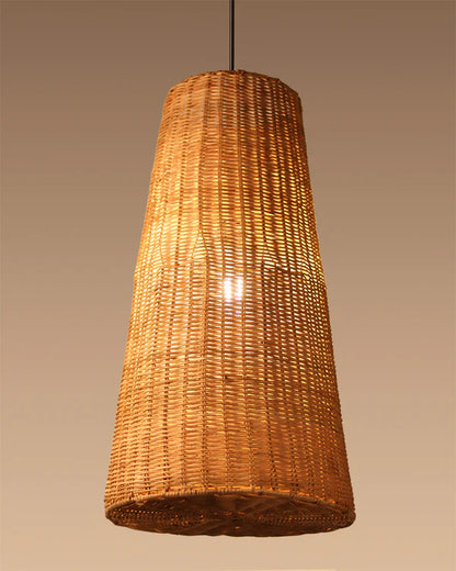 Natural Rattan Pendant Light for Hall and Living Area