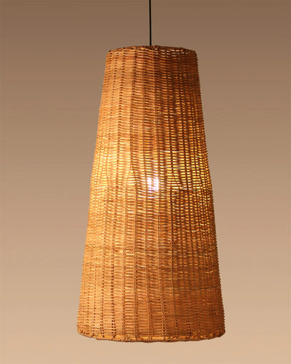 Natural Rattan Pendant Light for Hall and Living Area