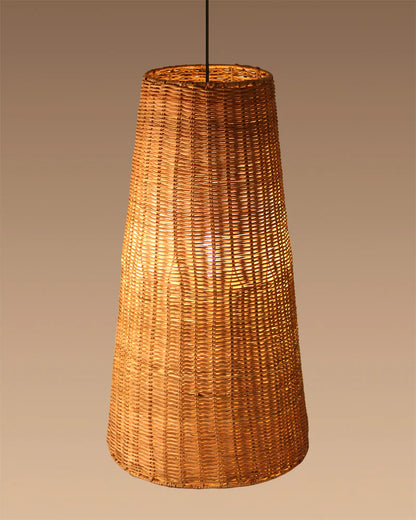 Natural Rattan Pendant Light for Hall and Living Area