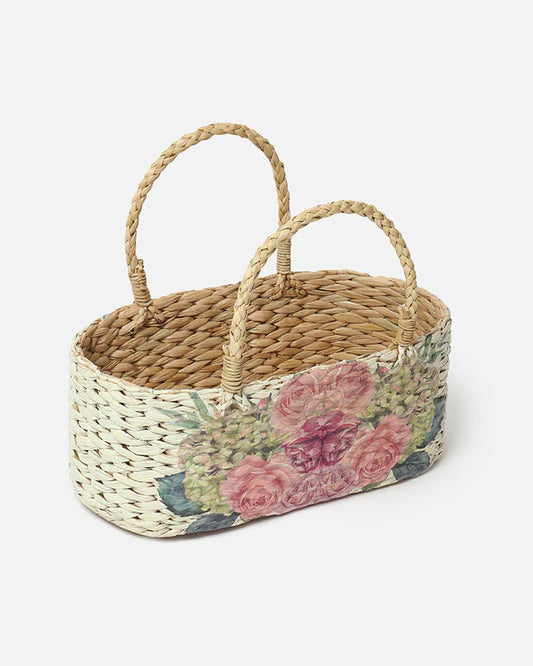 Natural Seagrass Storage Basket for Gifts, Fruits, and Everyday Home Organization