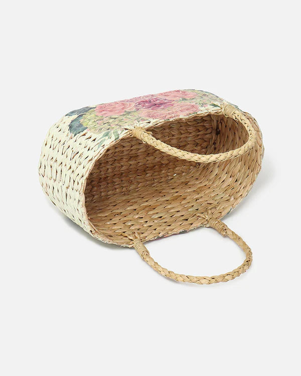 Natural Seagrass Storage Basket for Gifts, Fruits, and Everyday Home Organization