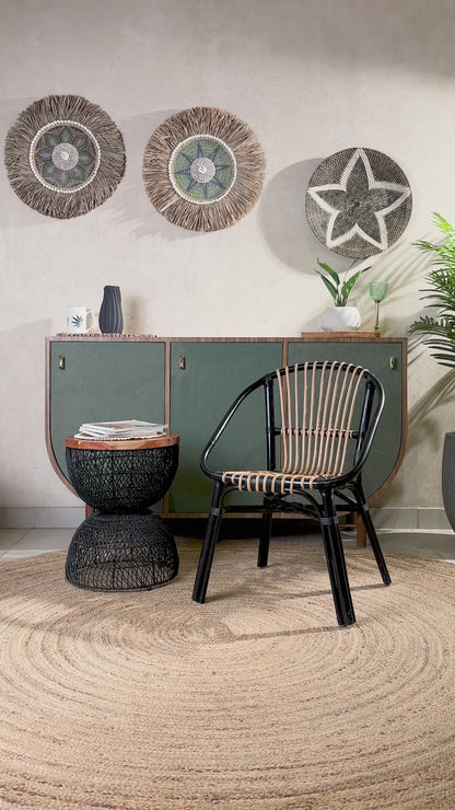Stylish Bamboo Arm Chairs for Home Living Room and Balcony