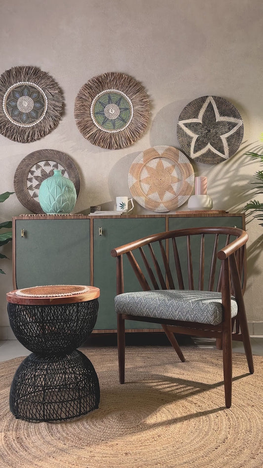 Durable Acacia Wood Chairs for Home and Balcony Use
