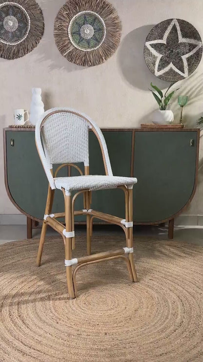 Mana Bamboo Bar Chair| Bamboo Chair | Cane High Chair