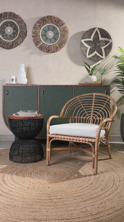 Bamboo Accent Chairs for Living Room Comfort and Style