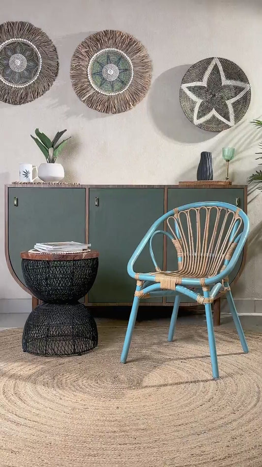 Papa Bamboo Chair | Rattan Chair | Cane Arm Chair