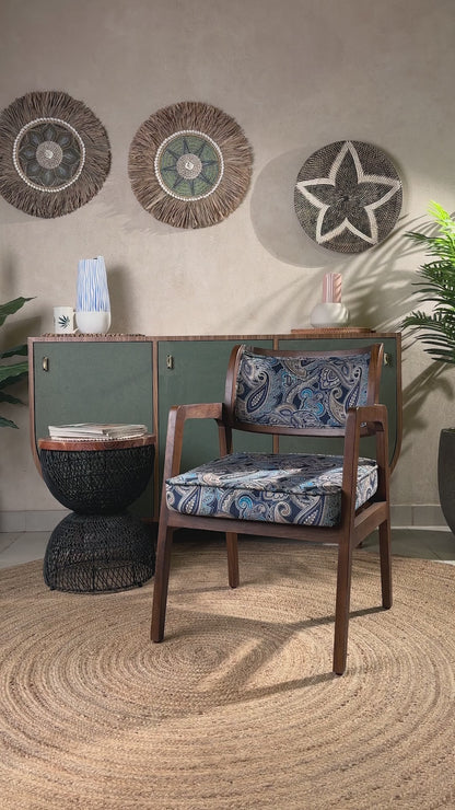 Rustic Acacia Wood Chairs Perfect for Living Room Corners
