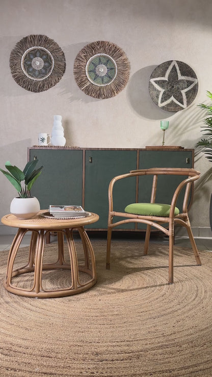 Natural Bamboo Lounge Chairs for Garden and Balcony Comfort