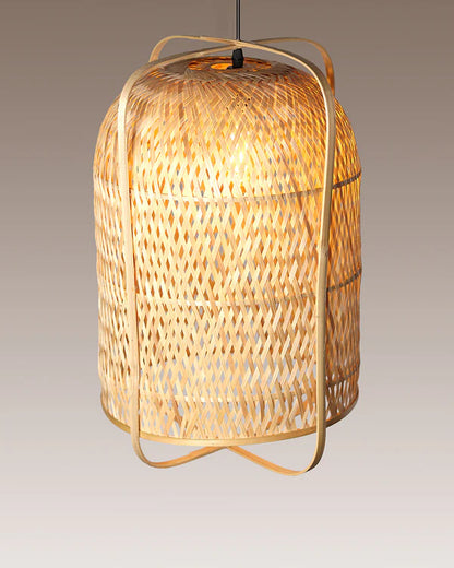 Rustic Bamboo Ceiling Light for Home Decor