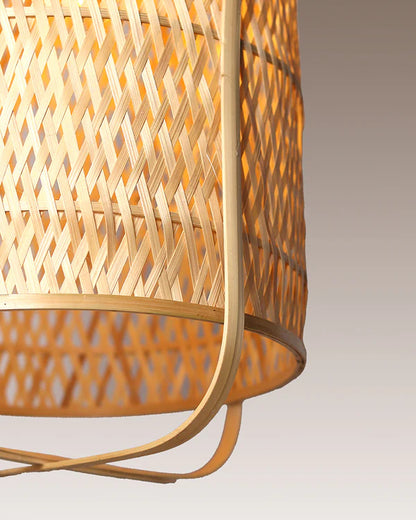 Rustic Bamboo Ceiling Light for Home Decor