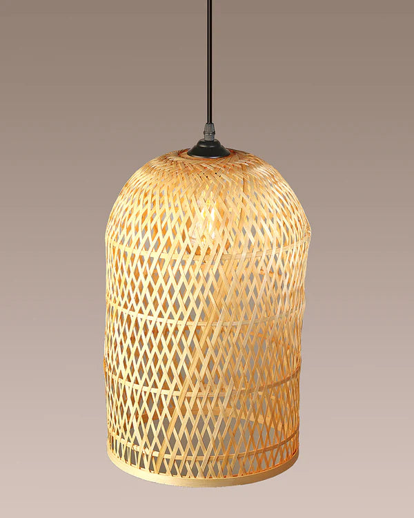 Rustic Bamboo Pendant Light for Home Decor and Hall