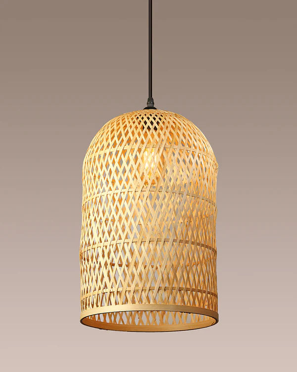 Rustic Bamboo Pendant Light for Home Decor and Hall