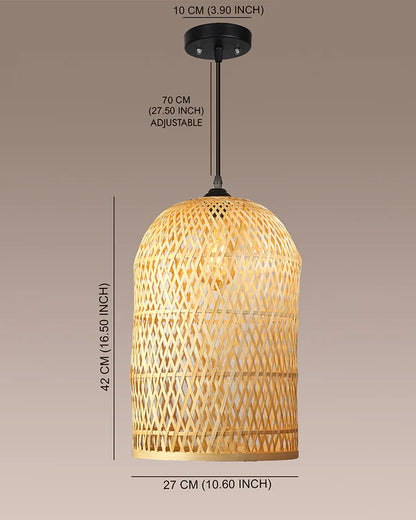 Rustic Bamboo Pendant Light for Home Decor and Hall