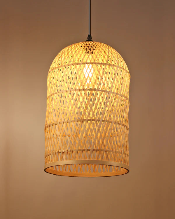 Rustic Bamboo Pendant Light for Home Decor and Hall