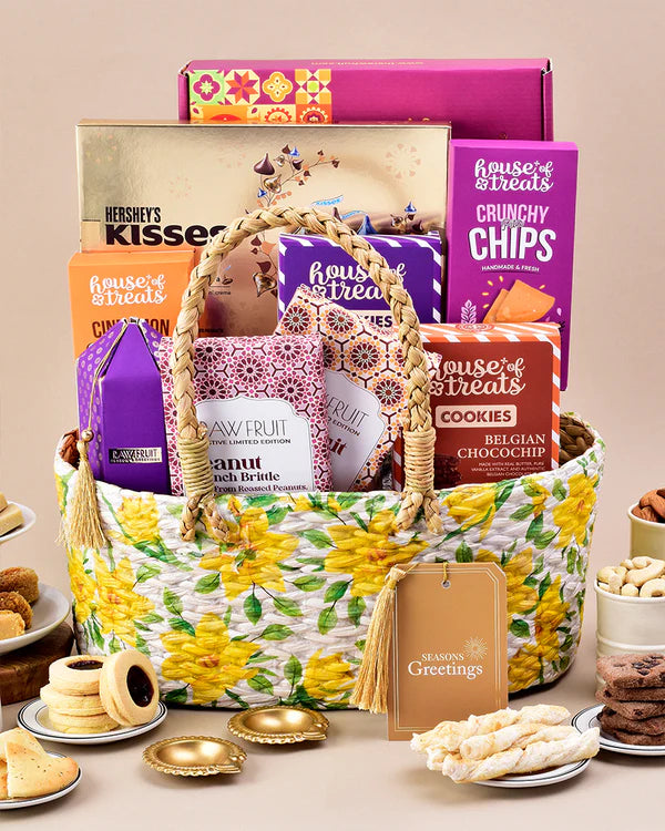 Rustic Handmade Seagrass Basket for Gifting, Clutter-Free Storage, and Home Styling
