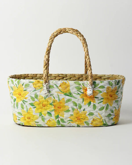 Rustic Handmade Seagrass Basket for Gifting, Clutter-Free Storage, and Home Styling