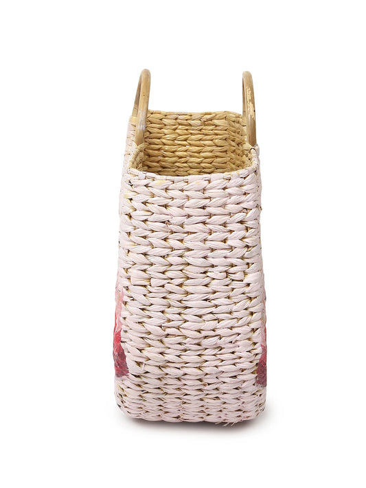 Handmade Seagrass Half Moon Tote Bag for Storage, Shopping