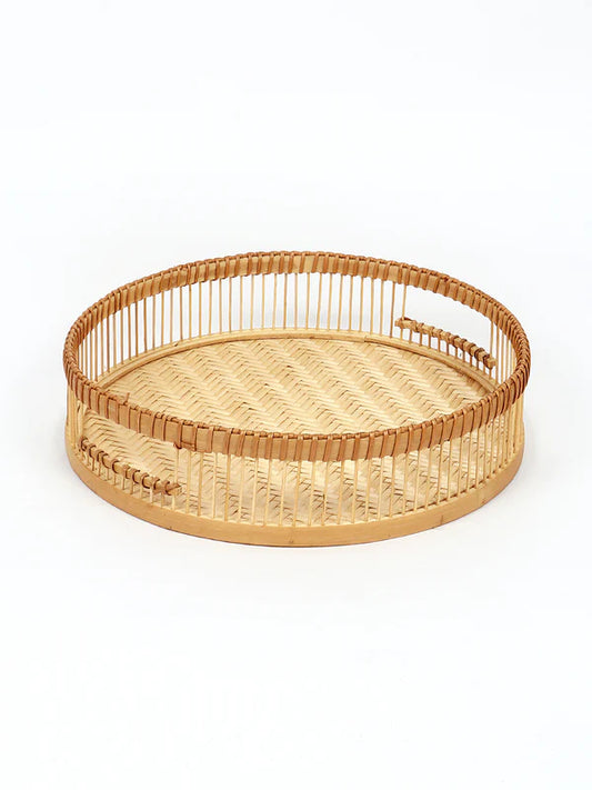 Natural Bamboo Tray for Gifting, Serving, and Multipurpose Use
