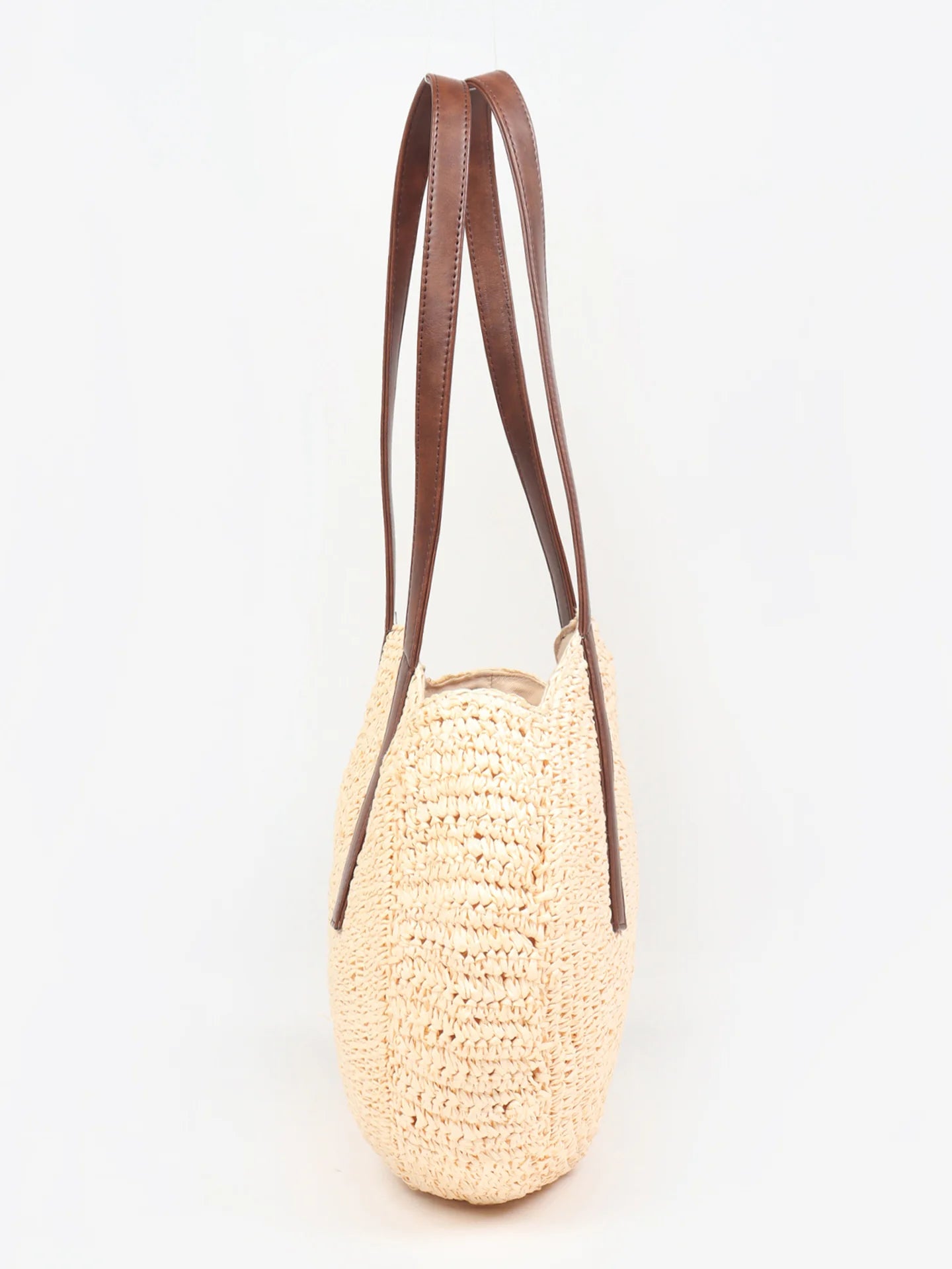 Handcrafted Raffia Round Tote Handbag