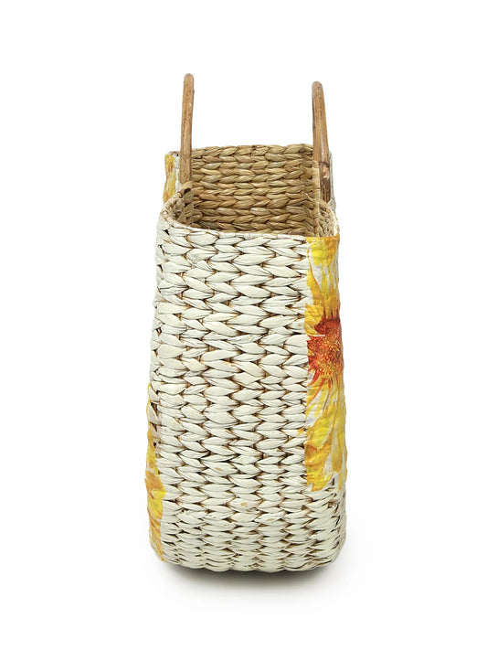 Handwoven Seagrass Beach Tote for Shopping, Storage & Markets