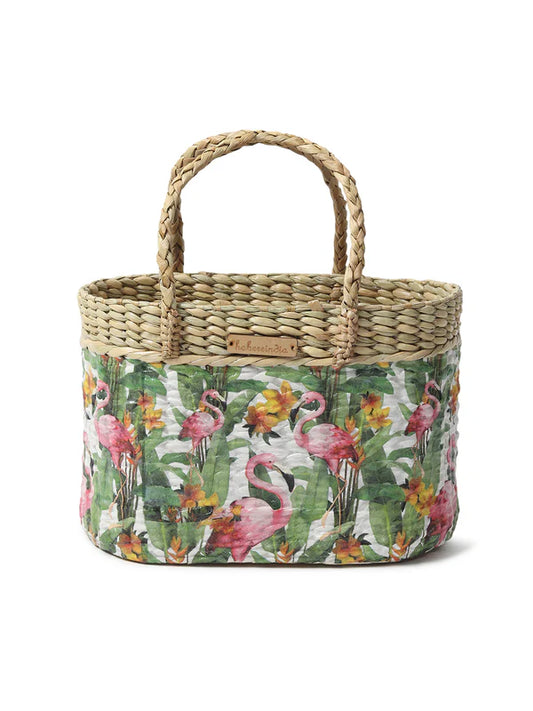 Seagrass Picnic Basket & Tiffin Carrier for Weekend Outings