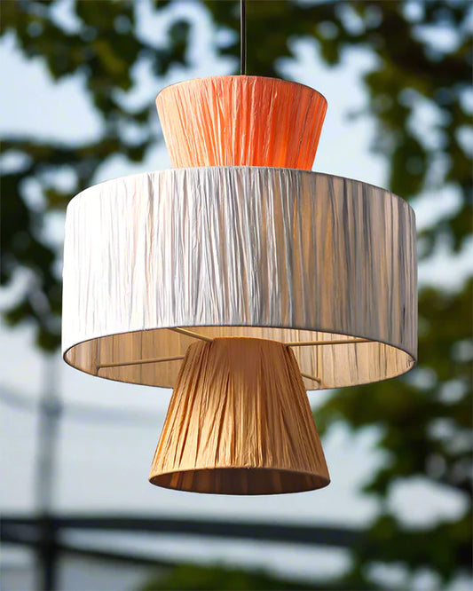 Stylish Raffia Ceiling Lamp for Hall and Living Area