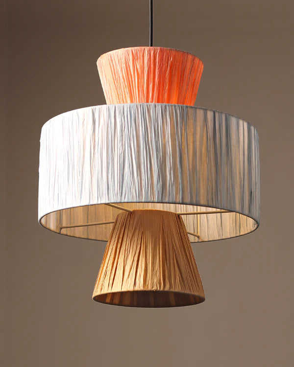 Stylish Raffia Ceiling Lamp for Hall and Living Area
