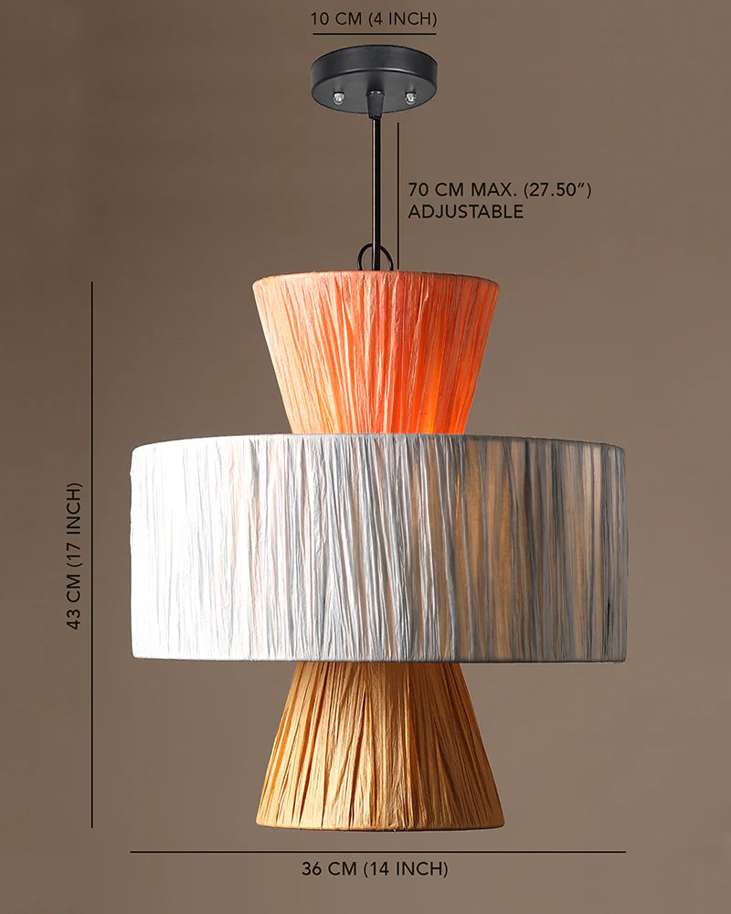 Stylish Raffia Ceiling Lamp for Hall and Living Area