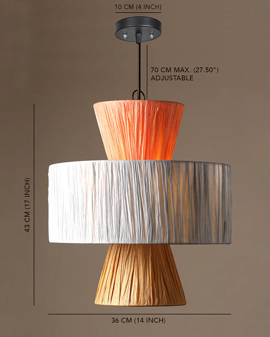 Stylish Raffia Ceiling Lamp for Hall and Living Area