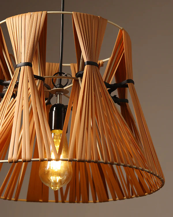 Stylish Raffia Pendant Light for Bedroom and Study Room