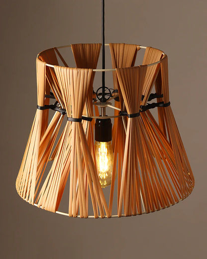 Stylish Raffia Pendant Light for Bedroom and Study Room