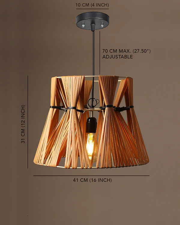 Stylish Raffia Pendant Light for Bedroom and Study Room