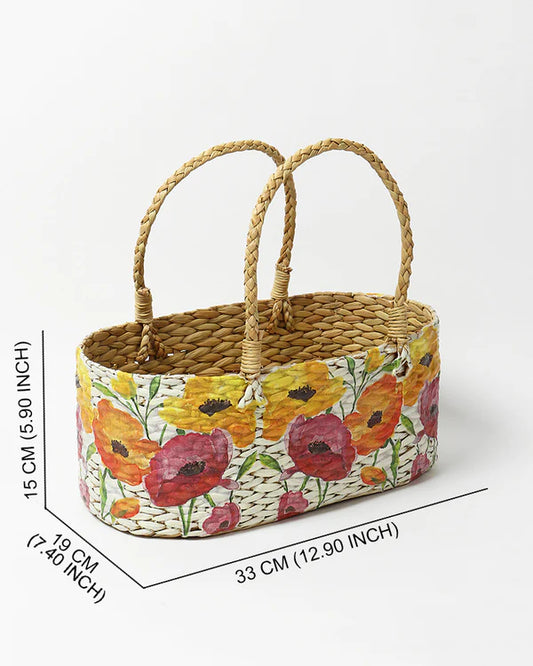 Seagrass Storage Organizer Basket for Gifts, Fruits, and Everyday Home Use