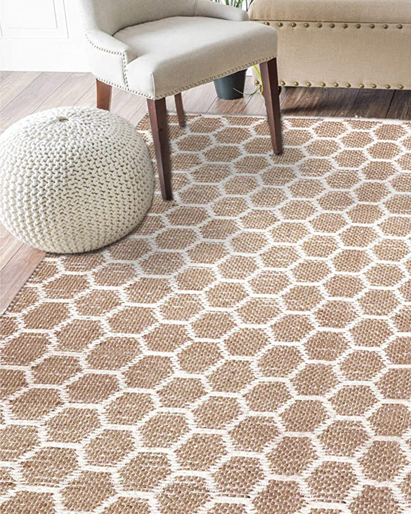 Jute Pattern Area Rug 