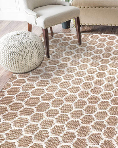 Jute Pattern Area Rug 