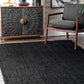 Black Jute Carpet