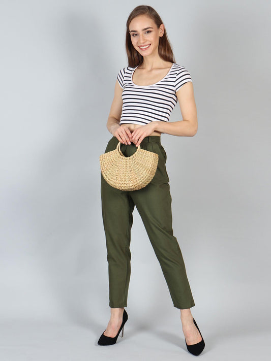 Petit sac fourre-tout en jonc de mer naturel en forme de U