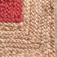 Red Jute Area Carpet