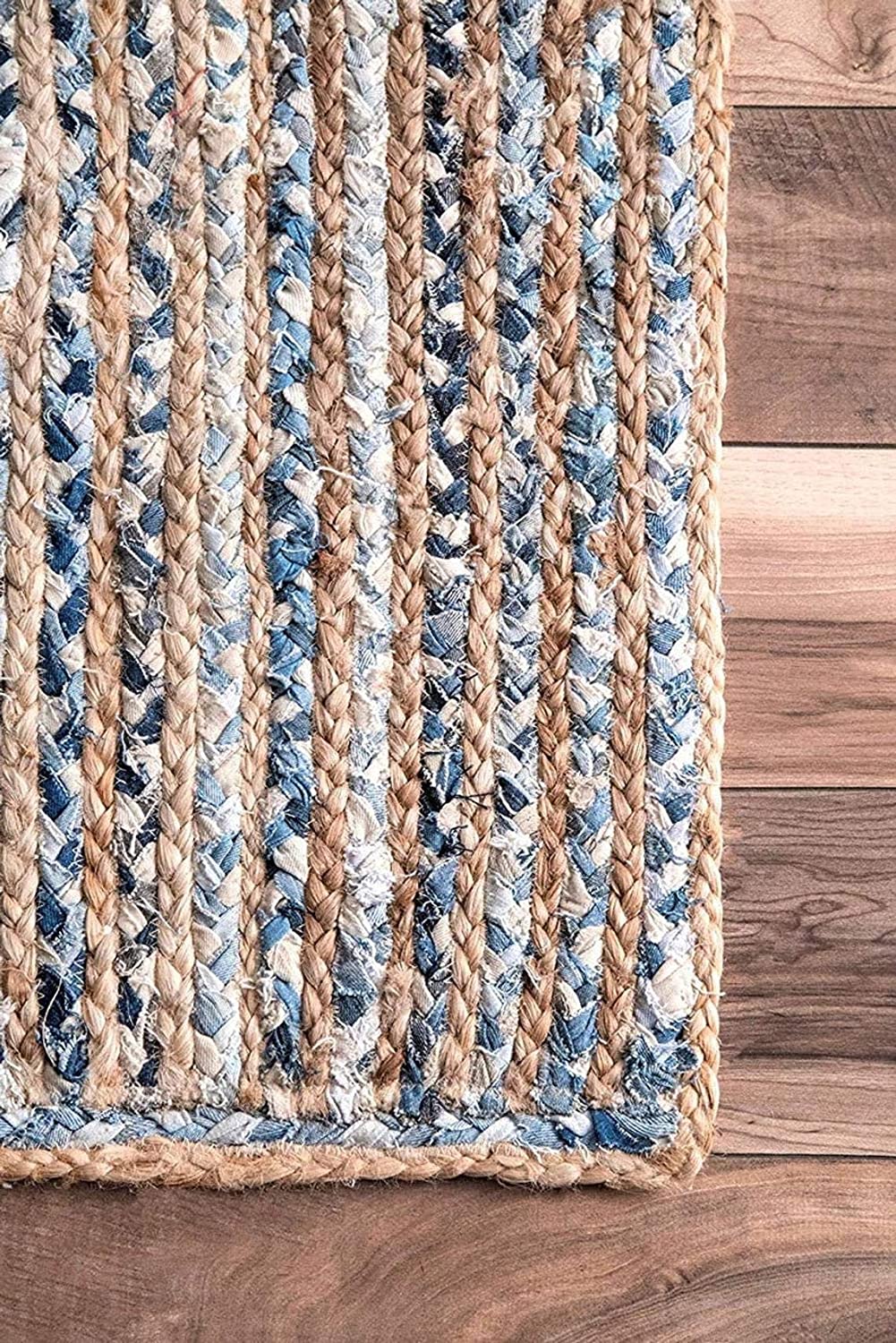 Jute and Denim Braided Rug, Size: 36 x 36 inch at Rs 740/piece in Jaipur |  ID: 22920355055