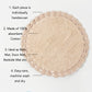 Cotton Round Bathtub Mat